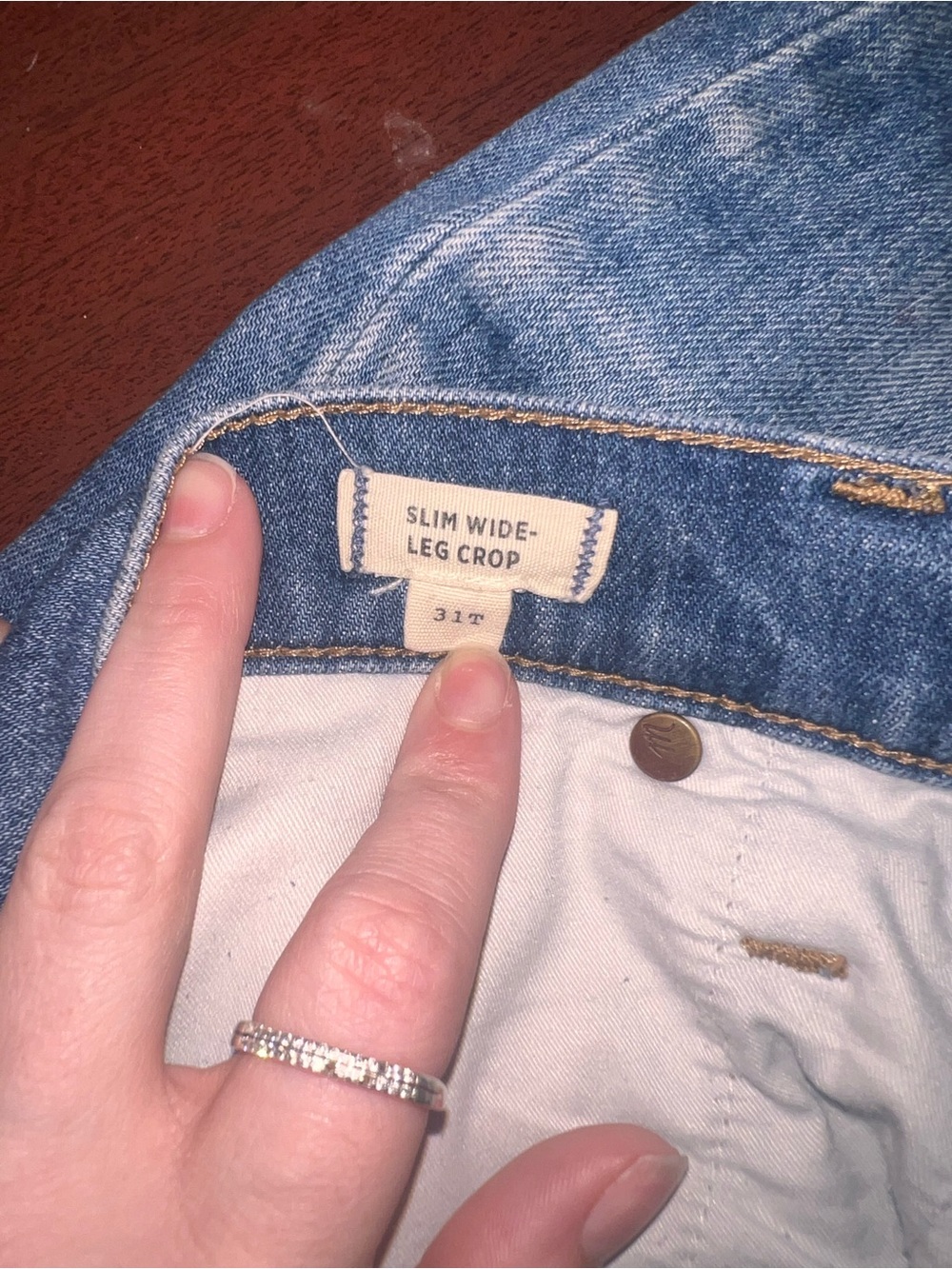 Madewell Light Blue Wide Leg Jeans - Picture 2 of 3